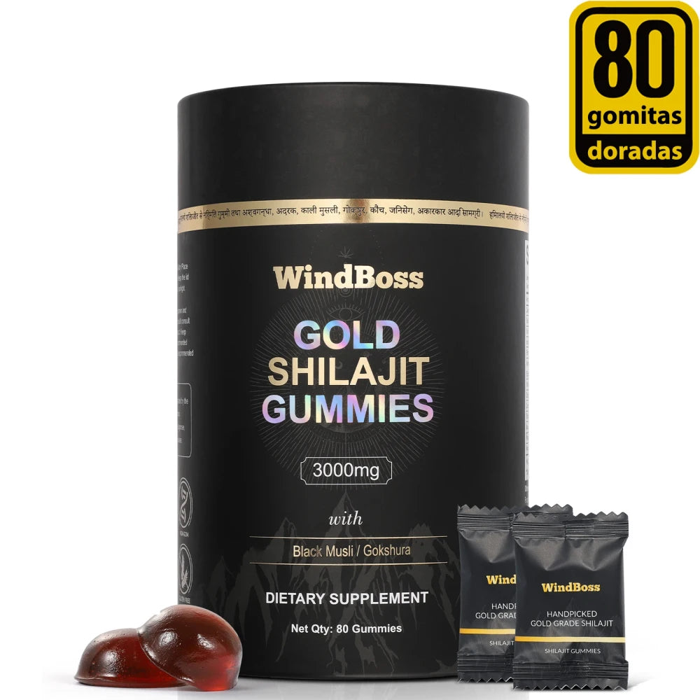 Gomitas de Shilajit Puro para Energia